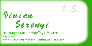 vivien serenyi business card